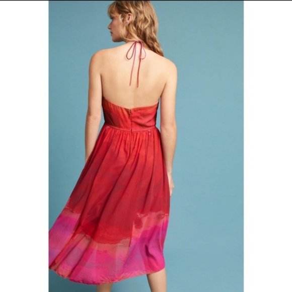 Tracy Reese Anthropologie Cascade Halter Sz 4 - Picture 6 of 6